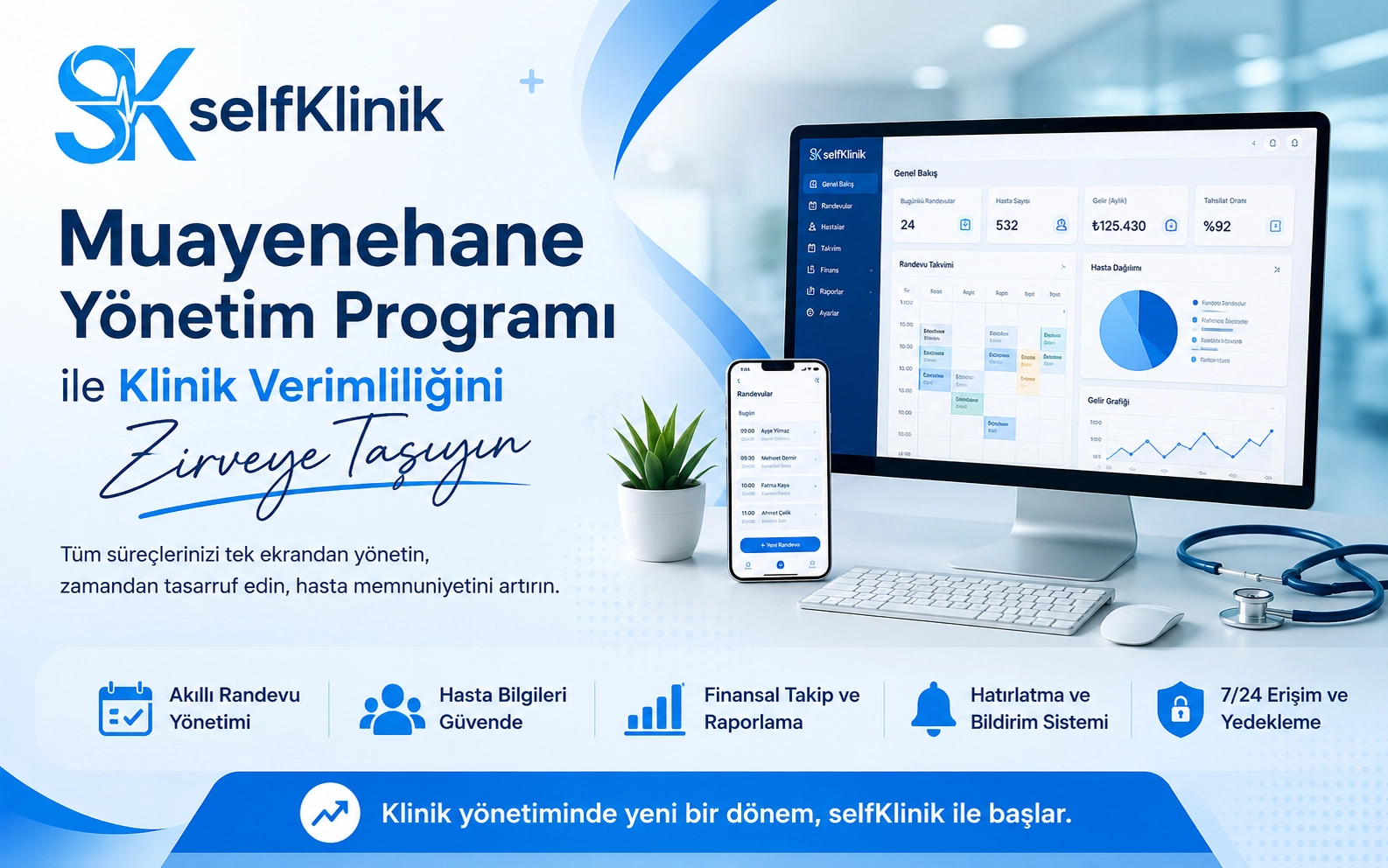 Muayenehane yönetim programı - Self Klinik