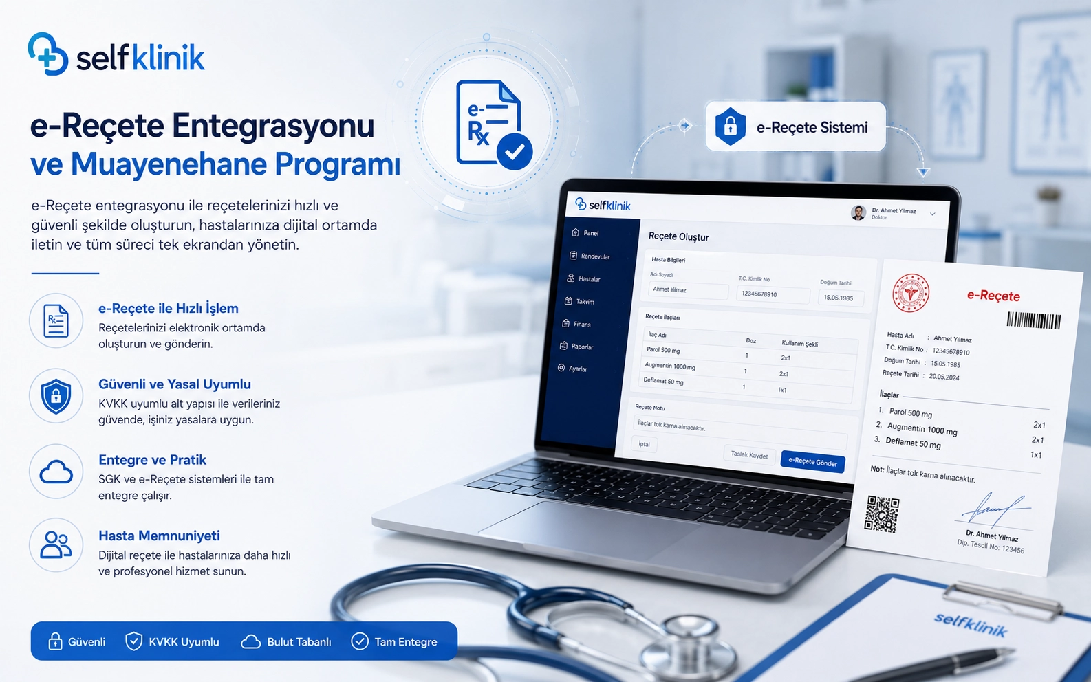 e-Reçete - Self Klinik